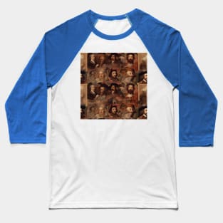 Rembrandt Paintings Mashup Baseball T-Shirt